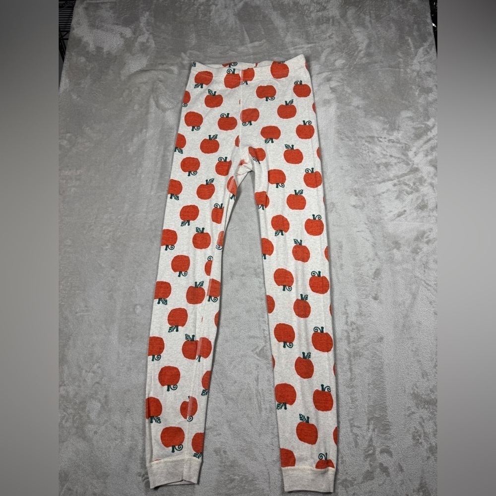 Hanna Andersson 100% Organic Cotton Pumpkin Fall Halloween PJ Bottom Pants 12